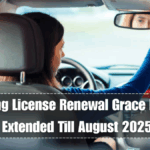Driving License Renewal Grace Period Extended Till August 2025