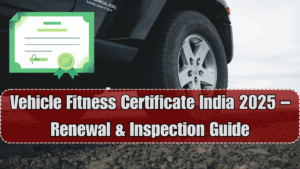 Vehicle Fitness Certificate India 2025 – Renewal & Inspection Guide