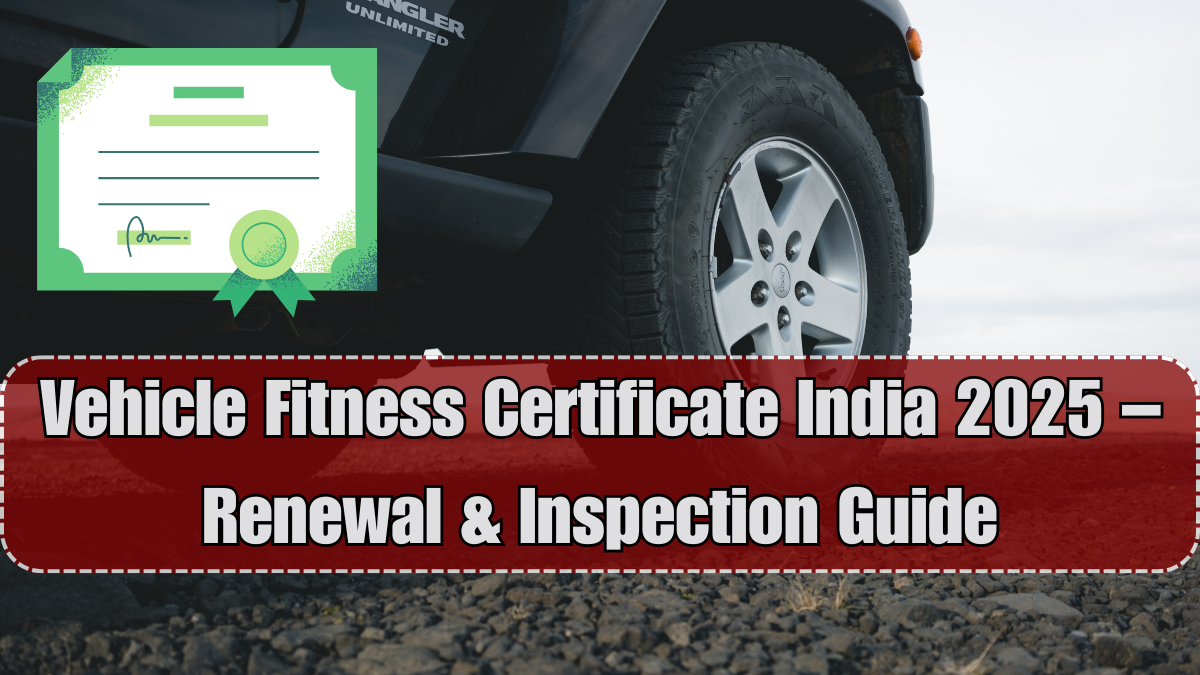 Vehicle Fitness Certificate India 2025 – Renewal & Inspection Guide