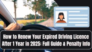 How to Renew Your Expired Driving Licence After 1 Year in 2025: Full Guide & Penalty Info