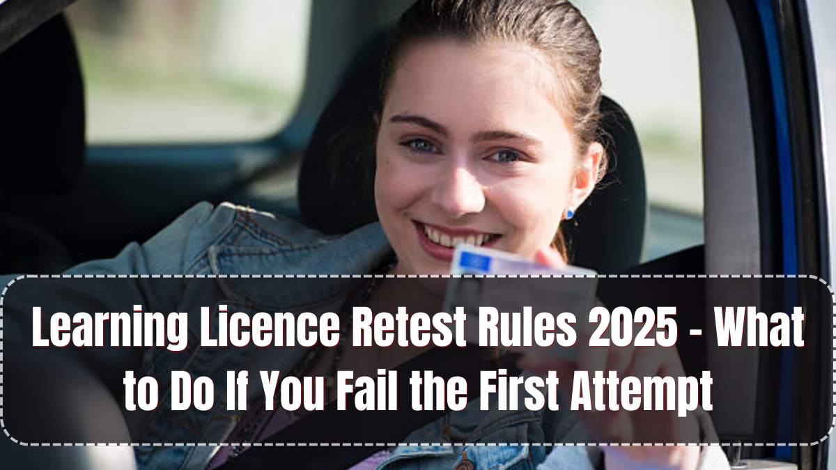 Learning Licence Retest Rules 2025 – What to Do If You Fail the First Attempt