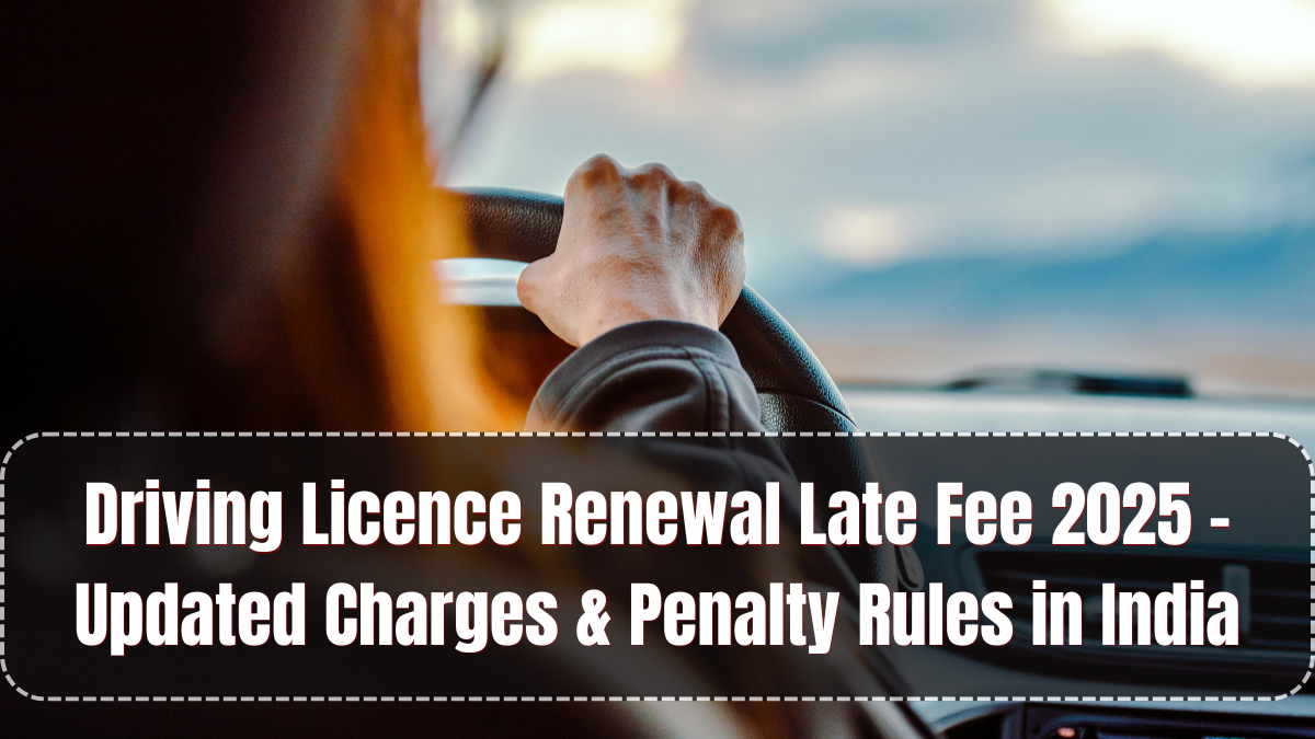Driving Licence Renewal Late Fee 2025 – Updated Charges & Penalty Rules in India