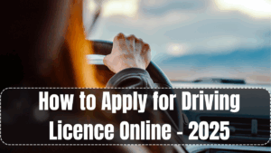 How to Apply for Driving Licence Online – 2025