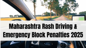 Maharashtra Rash Driving & Emergency Block Penalties 2025