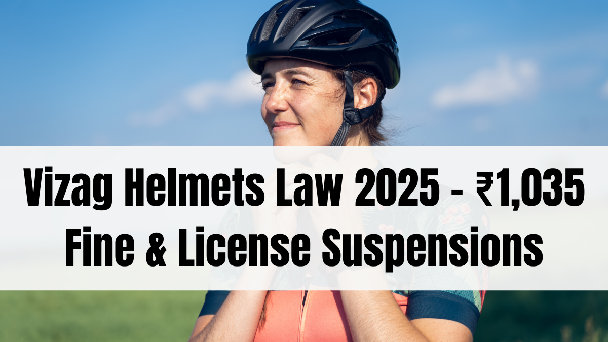 Vizag Helmets Law 2025 – ₹1,035 Fine & License Suspensions