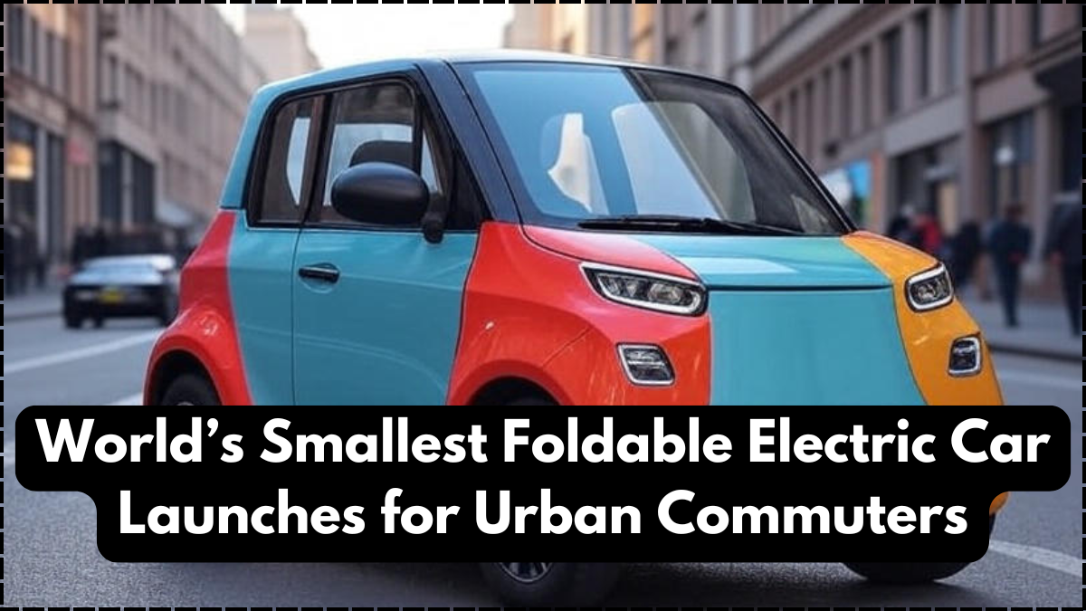 World’s Smallest Foldable Electric Car Launches for Urban Commuters