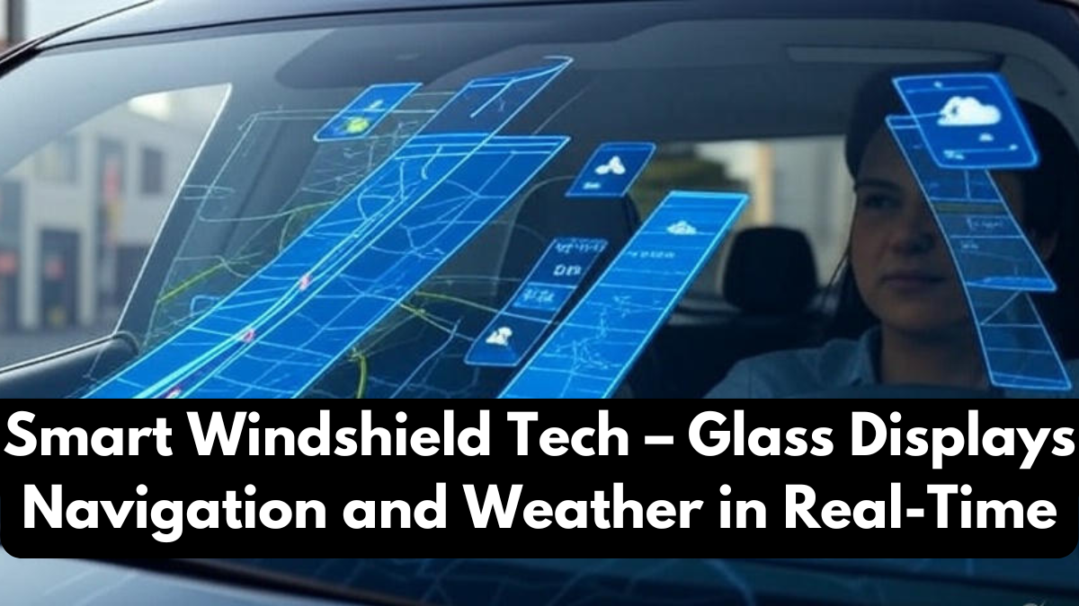 Smart Windshield Tech – Glass Displays Navigation and Weather in Real-Time