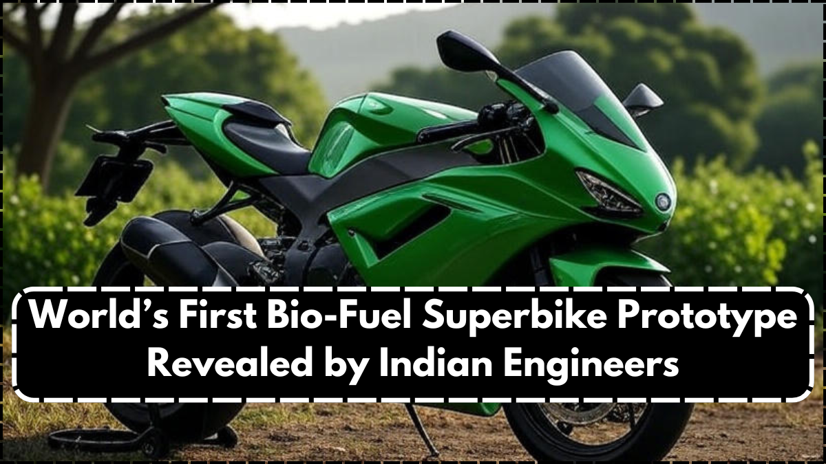 World’s First Bio-Fuel Superbike Prototype Revealed by Indian Engineers