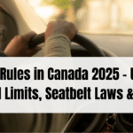 Driving Rules in Canada 2025 – Updated Speed Limits, Seatbelt Laws & More