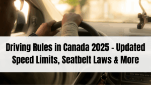 Driving Rules in Canada 2025 – Updated Speed Limits, Seatbelt Laws & More