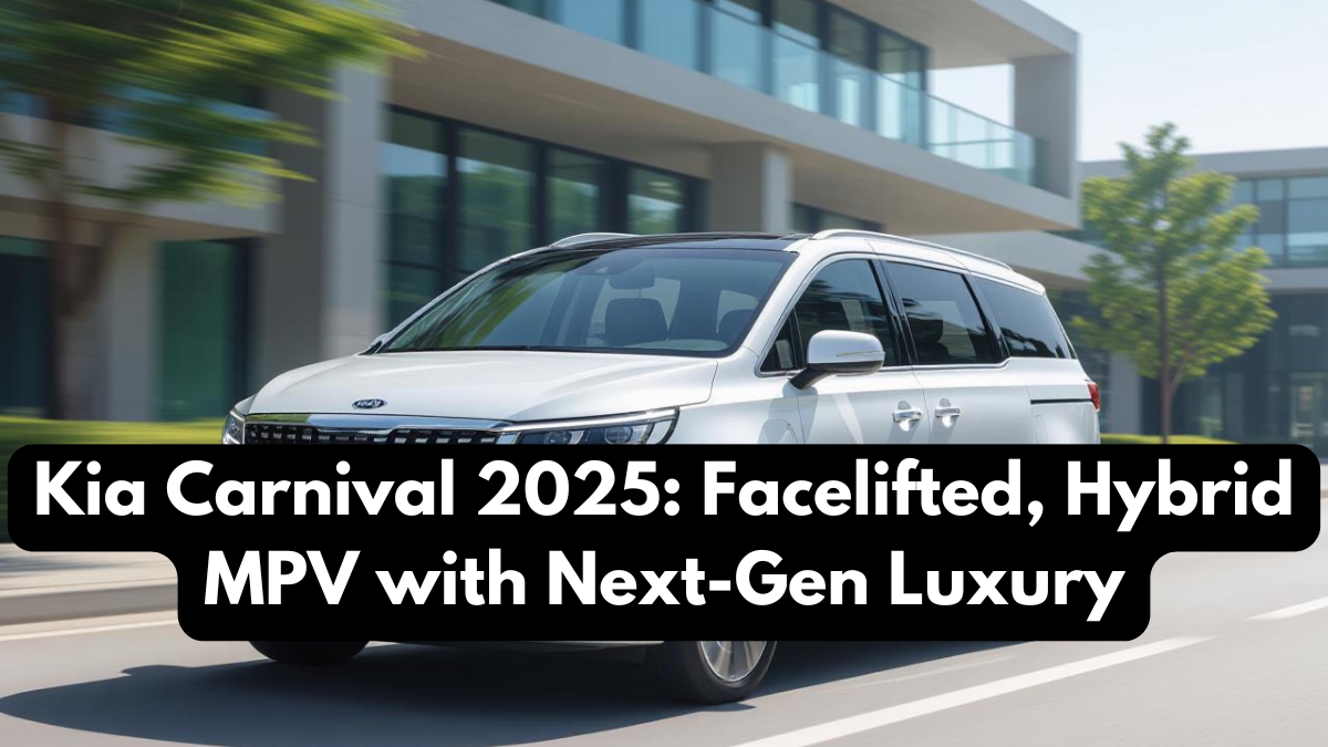 Kia Carnival 2025: Facelifted, Hybrid MPV with Next-Gen Luxury