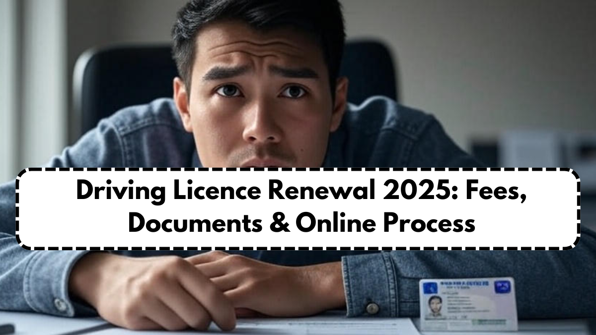 Driving Licence Renewal 2025: Fees, Documents & Online Process