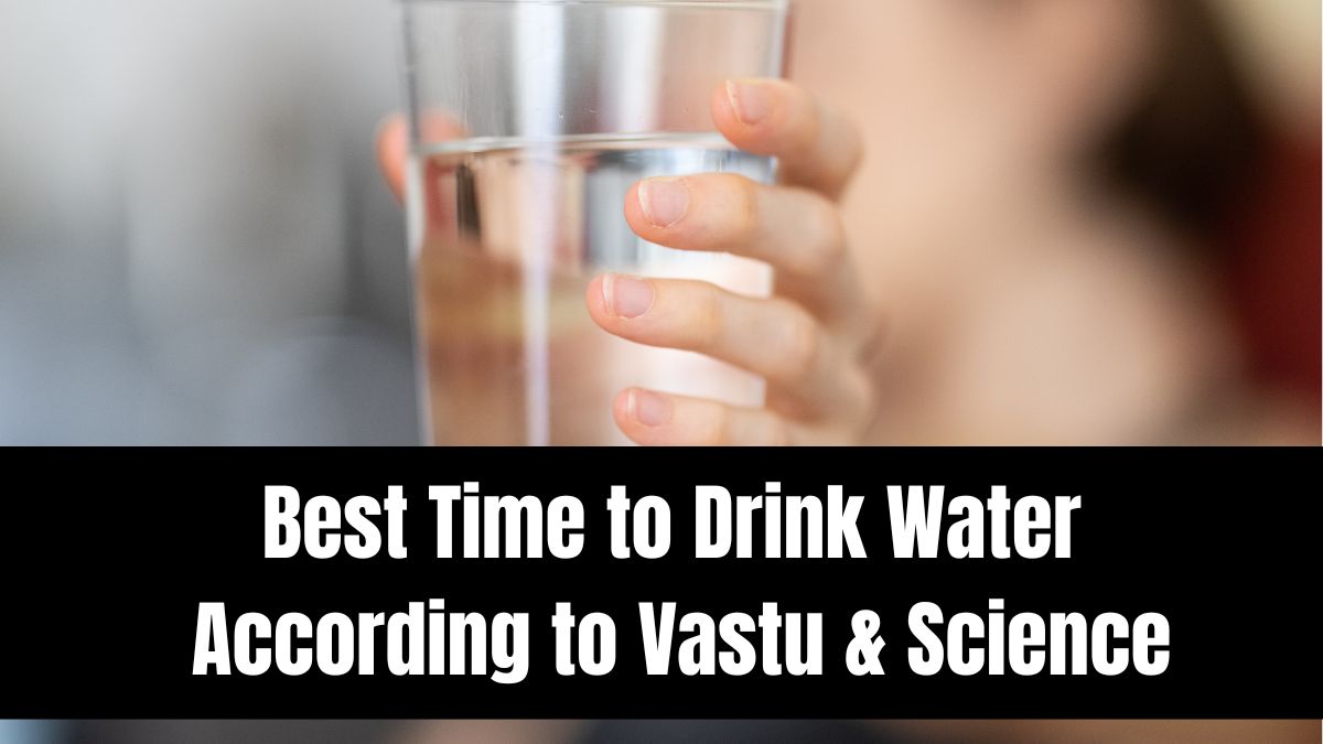 Best Time to Drink Water According to Vastu & Science